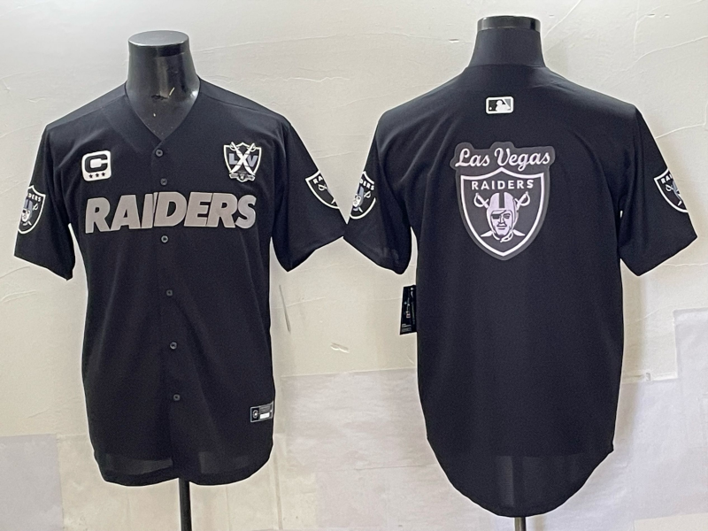 Men Oakland Raiders blank Black Nike 2025 Limited NFL Jersey 001